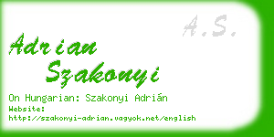 adrian szakonyi business card